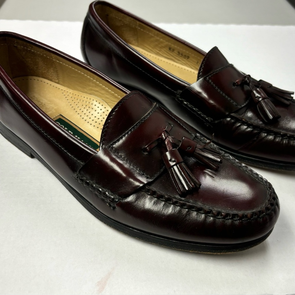 Cole Haan Burgundy Men’s Pinch Tassel Leather Loafers size 11.5 A style 3507